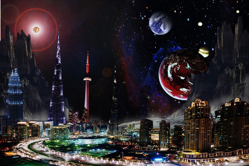 Sci-Fi Fantasy Planet Cosmos